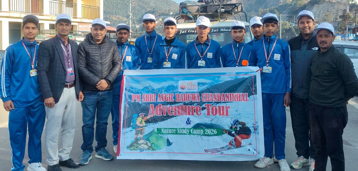 एडवेंचर एंड नेचर स्टडी को छात्रों का दल नीती घाटी को रवाना