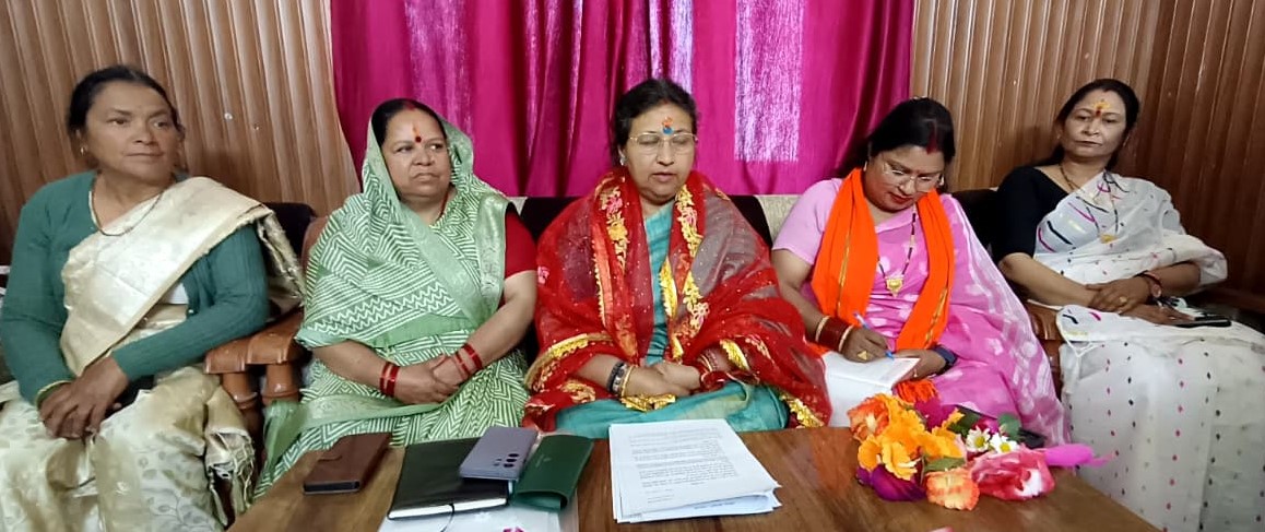 भाजपा महिला मोर्चा ने आरक्षण बिल पर कांग्रेस पर बोला हमला