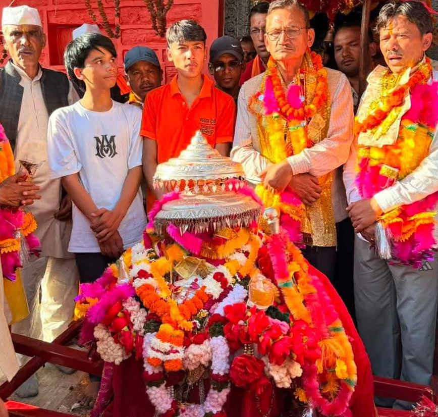 मां नंदा की देवडोलियां गर्भगृह में विराजमान