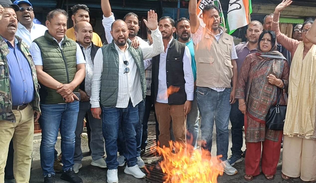 एसआईआर में बदलाव पर भड़की कांग्रेस, विरोध मार्च निकाल फूंका पुतला